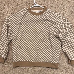 Vans Brown Checkered Men's Sweater
